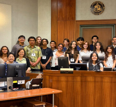 Students and some of the faculty at the Kauaʻi Law and Justice Academy - October 2025