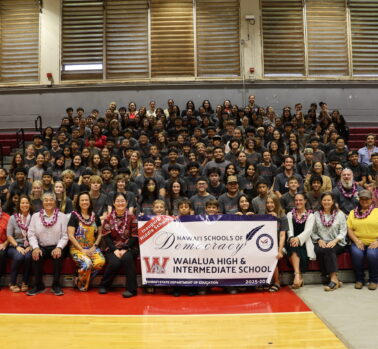 Waialua High & Intermediate recognized as an inaugural middle-level Schools of Democracy