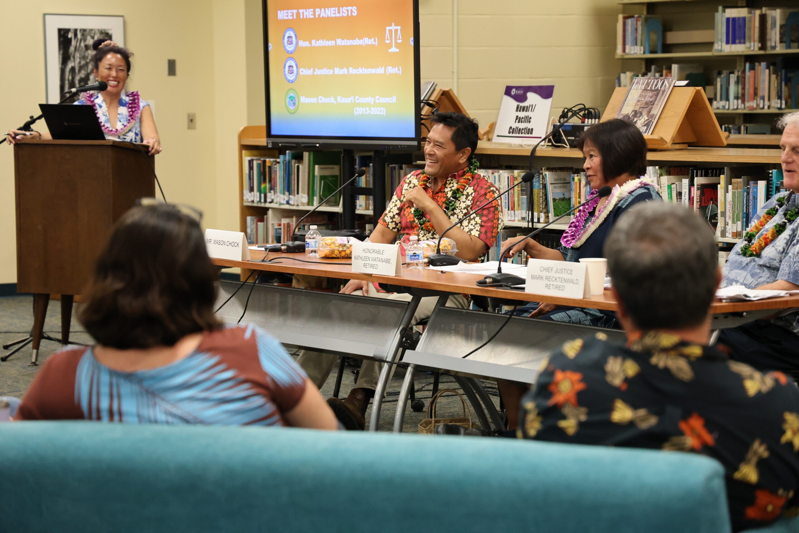 Panel discussion at the Civic Engagement Forum, Kauaʻi Community College